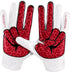 6.0 Grip Boost Football Gloves - Peace Stealth Boost Plus Sticky Technology - Adult and Youth Football Gloves for Wide