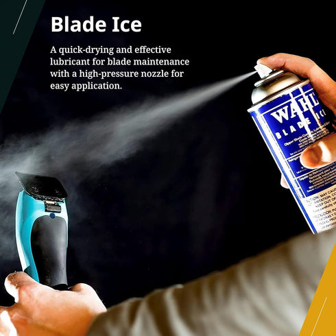 Trimmers, 14 Oz Wahl Professional Blade Ice Spray, Blade Coolant, Instant Cooling Lubricant and Cleaner for Clippers
