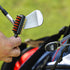 IZZO Golf Double Sided Golf Club Brush, Includes Golf Club Scrub Brush, Groove Cleaner & Retractable Zinger for Golf Bag