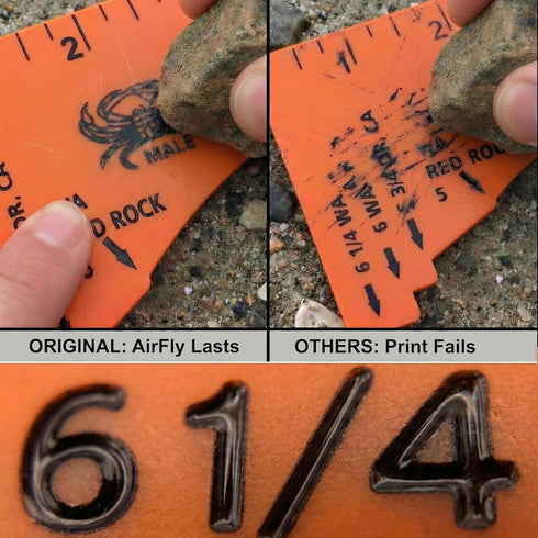 AirFly Crab and Lobster Gauge - Measure for Dungeness, Rock Crab, Blue Crab - Designed in San Francisco, USA