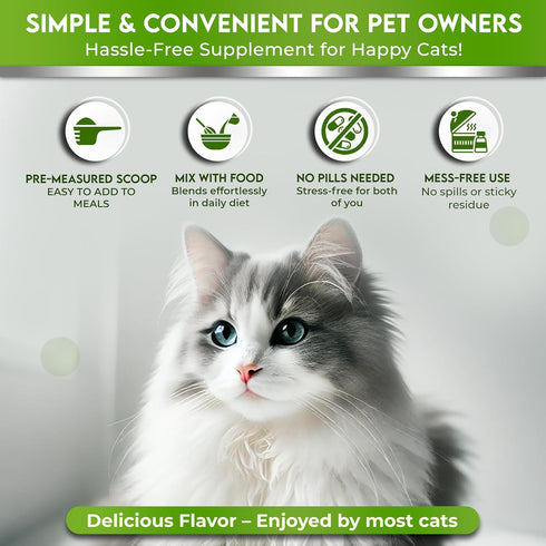 "Trulysine L-Lysine for Cats Immune Support Oral Powder 4oz/100g - Fish & Poultry Flavor for All Ages"