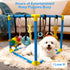 8 19.5" Puppy Play Gym with Hanging Toys - Indoor Jungle Gym for Small Dogs, Interactive Enrichment Activity Center