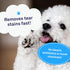 Petpost Tear Stain Remover Wipes, Natural Eye Crust Treatment for White Fur, 100 ct.