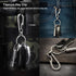 Titanium Carabiner Clip, Small Heavy Duty Keychain Hook for Backpack, Quick Release Key Chain