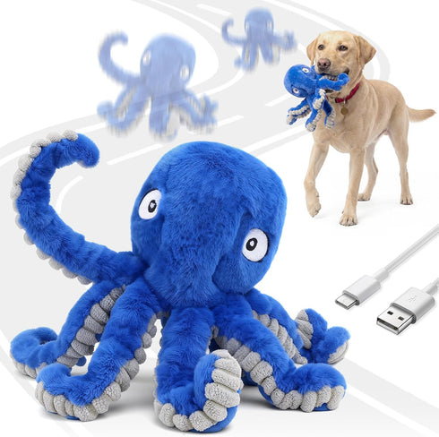 Interactive Dog Octopus Toy, Upgrade Automatic 1.5H Jumping Ball with Motion Activation