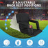 Nouva 6 Portable Stadium Seat,Folding Reclining Bleacher Chair Reclining Positions with Back Support Storage Pocket