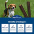 Barkworthies Collagen Sticks 6-Inch 3-Count, Great Tasting, Highly Digestible Dog Chew