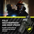 Firefighter Helmet Light - 3.5 in x 1.5 in White LED Hard Hat Light with 360 Degree Rotation and Weatherproof Design