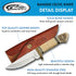 SZCO Supplies DH-8036 Bone Handle Celtic Knot Bandit Hunting Knife with Sheath, 7.75" Length, White