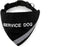 Doggie Stylz Service Dog Bandana with Reflective Strip and Matching Collar, Black XS (Neck 8-12")