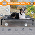 K&H Pet Products Elevated Dog Cot for Large Dogs, Outdoor Cooling Bed, Washable Portable Dog Cot, Heavy Duty Metal