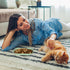 Whisker Fatigue Relief Cat Bowl, 6 Inch Shallow Dish for Cat Wet Feeding, Small Pet Plate for Kittens and Short Legged