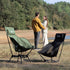 Wildhiker Compact High Back Camping Chair - Foldable with Dual Sitting Modes, Pillow, Arm Pads and Side Pockets