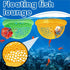 Bingche 6pcs 3-in-1 Hammock Pets(Color1) Floating Cave Fish Shrimp Hideout Shelter Feeding Ring Resting Spot for Betta