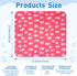 10 Pieces Pet Blankets with Paw Print, Soft Fleece Sleep Mat Pad for Small Animals, 24 x 28 Inch, Bright Color