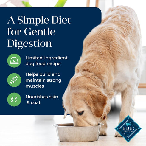 4-lb. Blue Buffalo Basics Adult Grain-Free Dry Dog Food for Skin & Stomach Care, Limited Ingredient Diet, Made in the