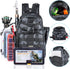PLUSINNO Fishing Backpack Tackle Bag, Water-Resistant with Rod Holder, Ideal Fishing Gifts