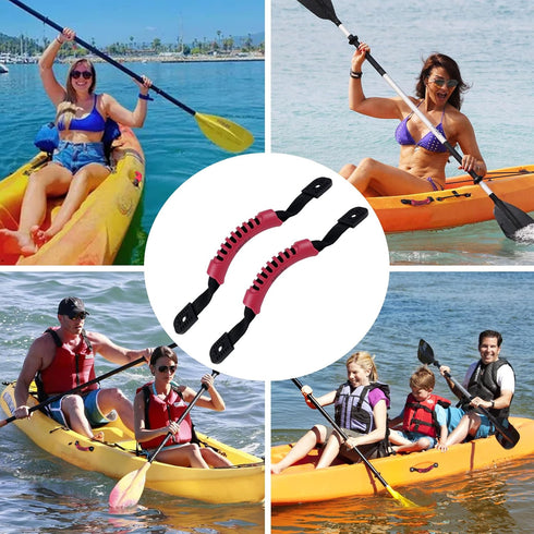 Kayak Carry Handles, Accessory Kit with Scupper Plug, T-Handle, 8 Feet Bungee Cord, Rivet Pad Eyes