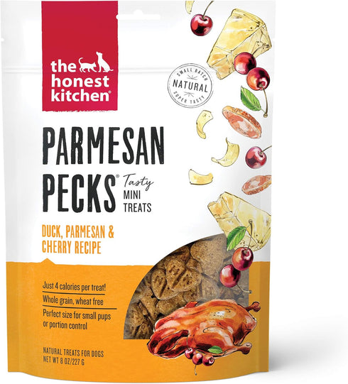 The Honest Kitchen Parmesan Pecks: Duck, Parmesan & Cherry Recipe, 8 oz Bag