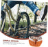 Zerodeko Wicker Woven Bike Basket Sturdy Front Handlebar Pannier with Belt for Pets Cats Dogs Weather-Resistant Willow