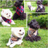 Soft Washable Plaid Bandanas for Dogs and Cats, Adjustable Triangle Bib Scarfs for Boy Girl Dogs (Brown&Blue)