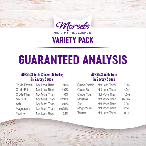 Wellness Healthy Indulgence Morsels - Grain-Free Wet Cat Food, 3 oz Pouches (Morsels Variety Pack, 8 Pack)