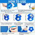 4 Pcs Goat Ball Toy Set with Covers, Anti Burst Training Toy with Inflator Pump