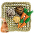 Hamiledyi Rabbit Seagrass Activity Mat Bunny Mat Rabbit Enrichment Toys Rabbit Chew