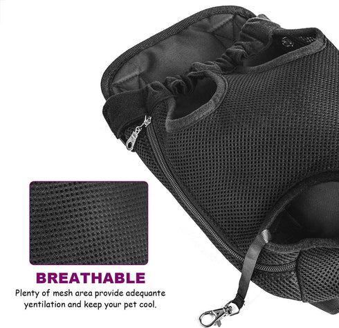 Legs Out Front-Facing Dog Carrier - Hands-Free Adjustable Pet Backpack Carrier for Walking, Hiking, Bike, and