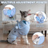 Arblina Dog Bathrobe Towel Wrap, Hooded Double Layer Super Absorbent Dog Drying Coat, Adjustable Warm Bath Robe