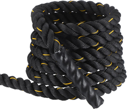 MECCANIXITY Battle Rope 20ft x 1.5 Inch Polyester Workout Rope Heavy Fitness