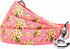 Blueberry Pet Summer Sparkle Dog Leash, Large Size, 4 ft x 1", Tropical Flower Baby Pink, Hibiscus Floral Print Pet Leash