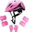 Kids Helmet Knee Elbow Pads Wrist Guard, Sport Protective Gear for Scooter Skateboard Roller Bike Safety Set