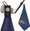 Magnetic Golf Towels with Clip & Ultra Strong Magnet, Waffle Weave Microfiber Towel for Golf Bags & Carts, Navy