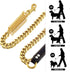 Dog Chain Leash, Heavy Duty Strong Chew Proof 19mm, 2ft 3ft 4ft, Gold Chrome Stainless Steel for Medium Large Dogs