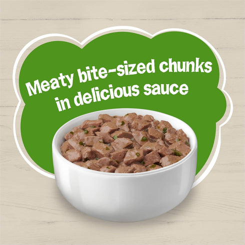 12 Count, 5.5 Friskies Farm Favorites Wet Cat Food, Meaty Bits Chicken & Whitefish Spinach in Gravy, Ounce Cans