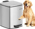SONGMICS Dog Poop Trash Can, 1.6-Gallon (6 L) Outdoor Garbage Can with