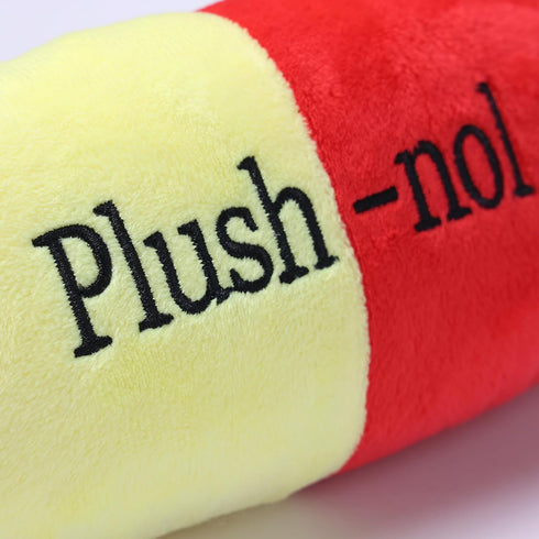 Dog Squeaky Pill Toy - Funny Stuffed Toys for Puppy and Adult Play, Cute Capsule for Training and Fetch for Small