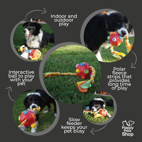 Snuffle Rope - Interactive Dog Ball and Puzzles for Smart Dogs, Dog Balls for Large Dogs