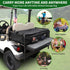 Golf Cart Rear Storage Bag for 4 Passenger EZGO, Club Car, Yamaha, 900D Water-Repellent Cargo Box with Secure Net