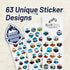 BlueTrail National Parks Water Bottle with Stickers