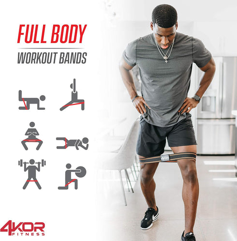 Resistance Loop Band Set for Crossfit, Yoga, Physical Therapy, Booty Building