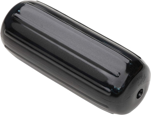 TaylorMade Big B Inflatable Vinyl Boat Fender 6" x 15" for boats 20-35', Heavy-Duty Vinyl, Black Onyx