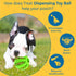 SunGrow 2-Pack Dog Treat Balls, Interactive Puzzle Food Dispensers for Small Dog Training, Mental Stimulation