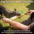 Dog Bite Tug Toy, 12 x 3.2 Inches, Durable Pull Toy with 2 Soft Handles, Tough Jute Bite Pillow