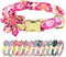 Beirui Cute Girl Dog Collars for Small Medium Large Dogs, Floral Patterns Female Pet Collars with Flower for Wedding