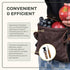 Balanced Oak Mushroom Foraging Kit, Waxed Canvas Foraging Bag, Glove Attachment, and Stainless Steel Foraging Knife