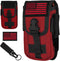 IronSeals Tactical Phone Holster Pouch, Molle Attachment Waist Bag for 4.7"-6.9" Phones with Tactical Gear Clip