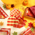 Shyyween 100 Pieces Thanksgiving Fall Dog Bandanas Bulk Plaid Bandanas for Dogs Autumn Soft Triangle Kerchief Bibs