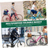 Luxshiny Foldable Bike Basket Rear Rack Storage Holder Capacity Steel Material Practical Gadget Holder for Bicycle